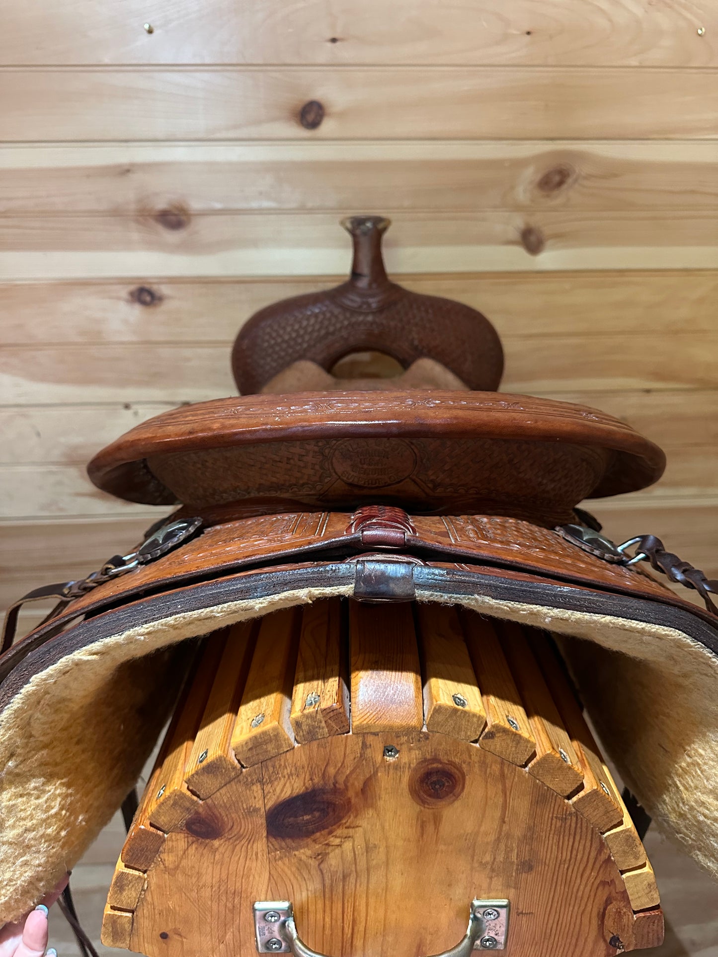 16.5” Genuine Billy Cook Basket Ranch Cutter Western Saddle Model 8965