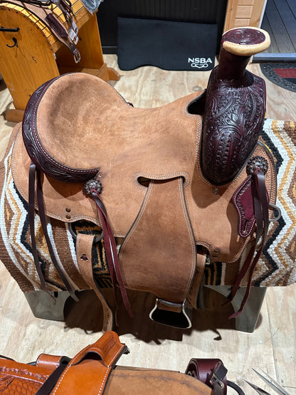 15”, 16” SILVER ROYAL CHANDLER WESTERN ROPING SADDLE MODEL 1035