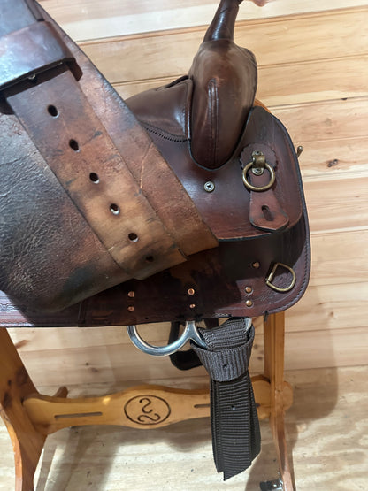 17” Big Horn Double Comfort Equi-fit Flex Western Trail Saddle Model 1656
