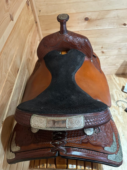 17” Tex Tan Hereford Tex-Flex Western Show Saddle Model 08-TF403-P7
