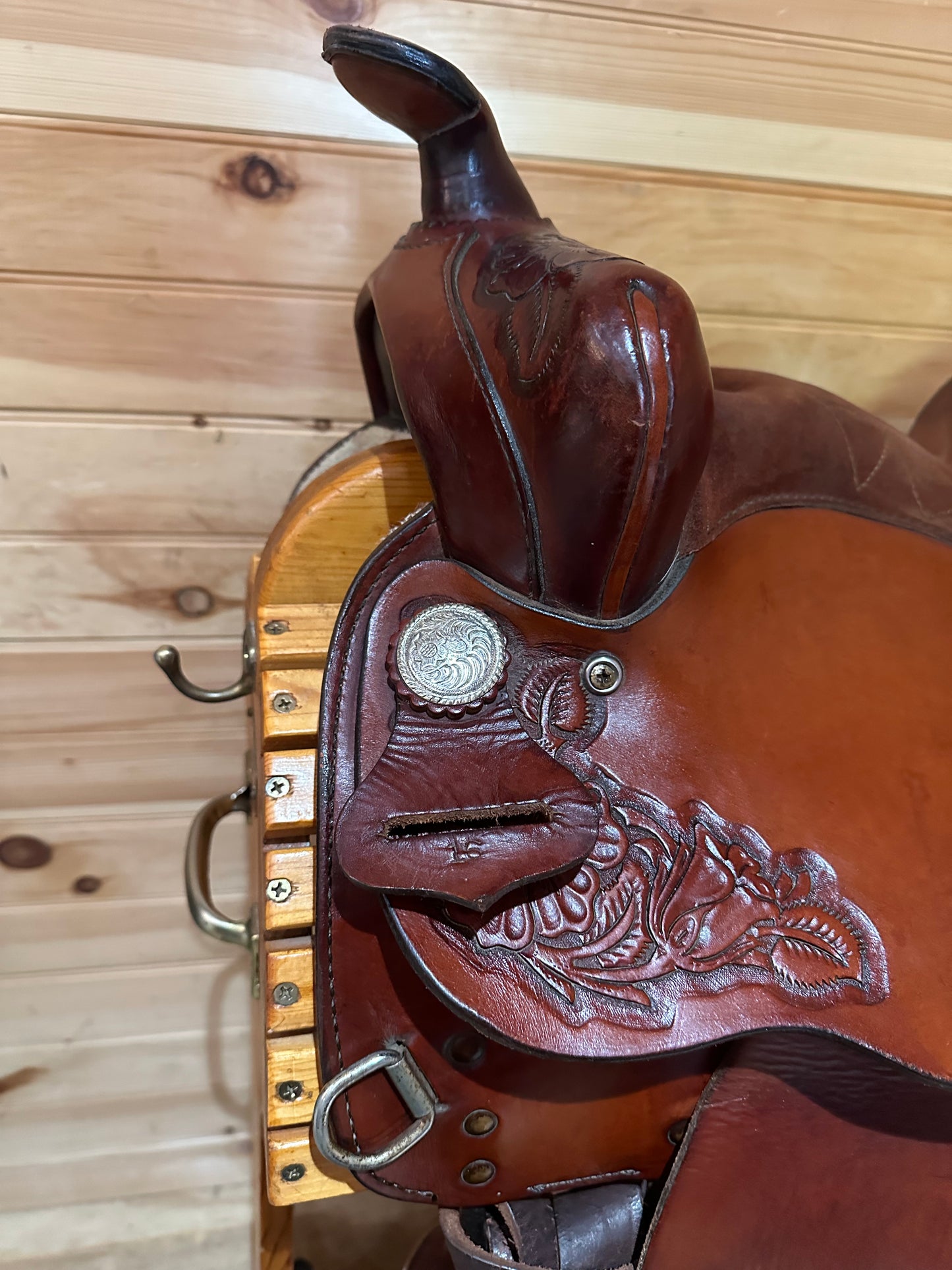 16” Tex Tan Hereford Prairie Rose Western Saddle 08-99686