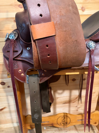 15.5” RW Bowman Will Rogers Model Western Trail Saddle