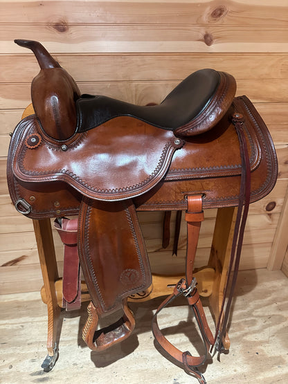 15” Circle Y Topeka Flex-Lite Western Trail Saddle Model 1551