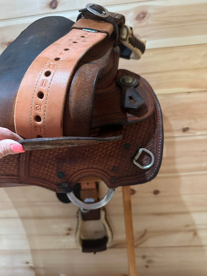 16” Mitch Harrison Custom Maker Western Reining Saddle