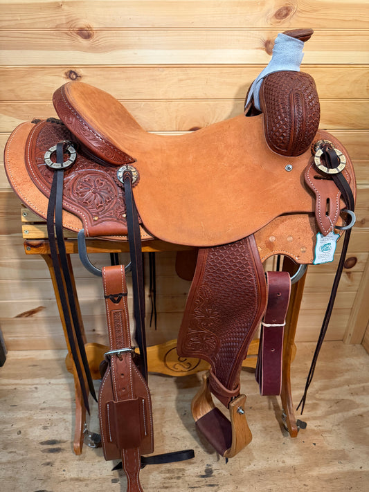 15.5" Paul Taylor Cowboy Ranch Western Saddle