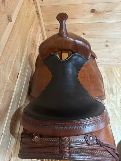 15” Circle Y Topeka Flex-Lite Western Trail Saddle Model 1551