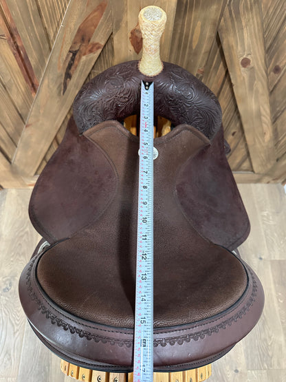 14.5” Circle Y Kelly Kaminski Swift Flex2 Barrel Racer Saddle Model 1522