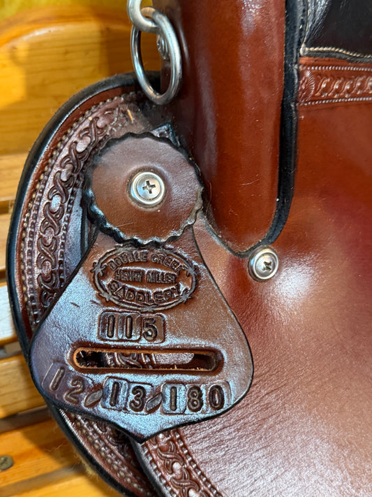 18” Double Creek Saddlery Henry Miller Gaited Endurance Trail Saddle # 115