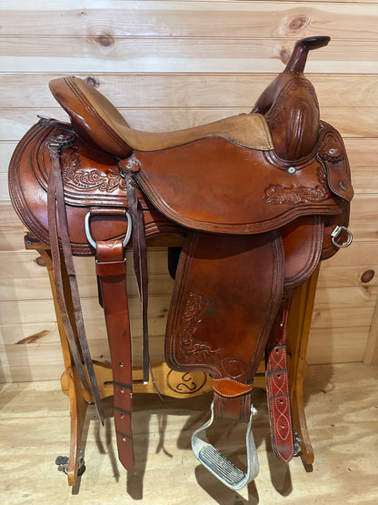 16” Tex Tan Tex-Flex Western Trail Saddle