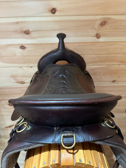 17.5” Tucker Saddlery Cheyenne Western Trail Saddle Model 157