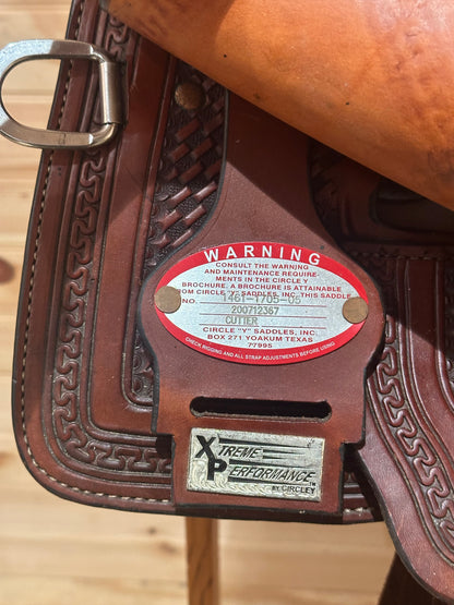 17” Circle Y Xtreme Performance Deep Cut Cutter Western Saddle Model 1461