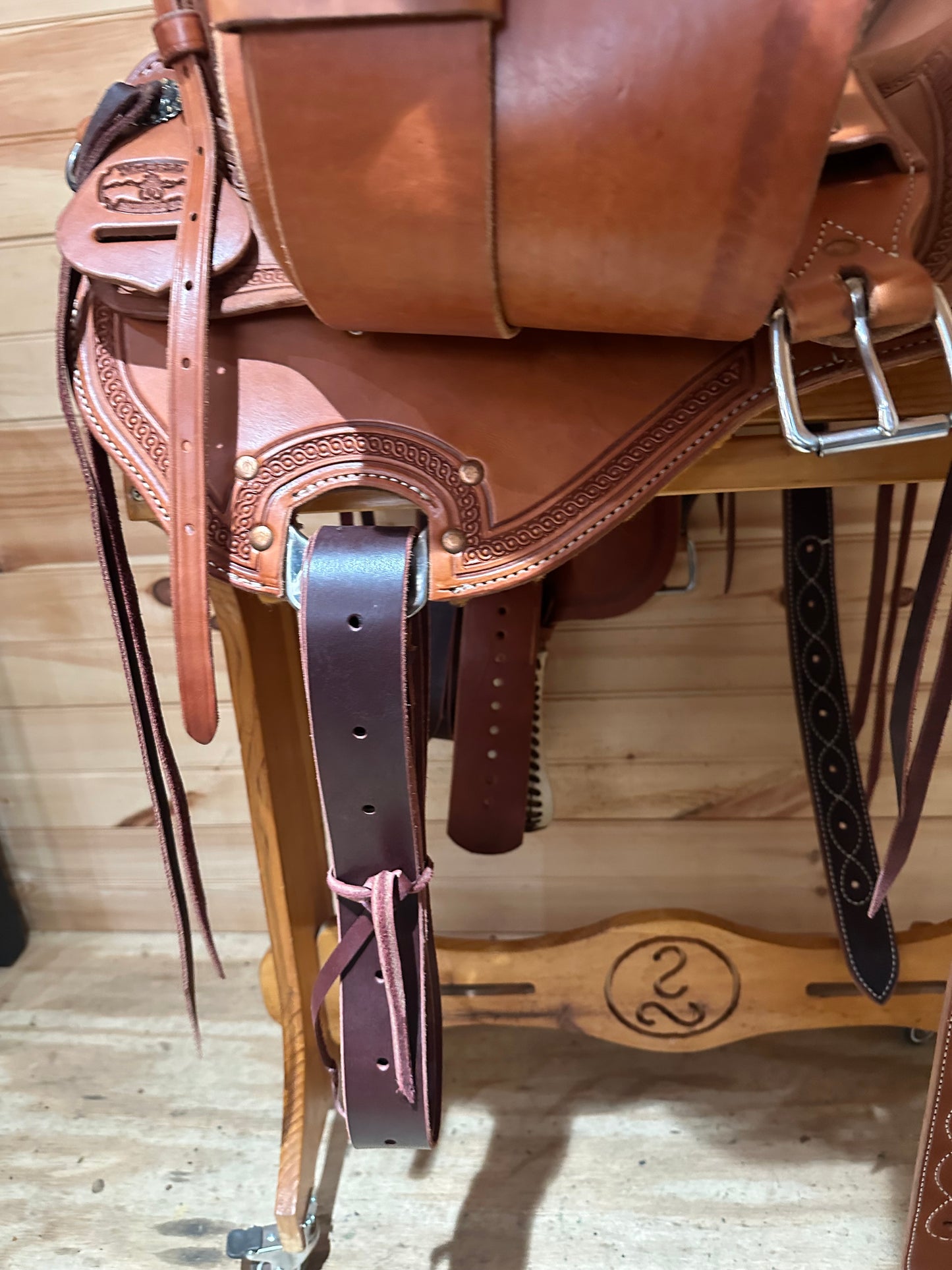 15.5” McCall Lady Pendleton All Around Western Ranch Saddle Model 197 1023