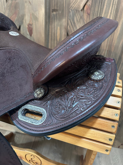 14.5” Circle Y Kelly Kaminski Swift Flex2 Barrel Racer Saddle Model 1522