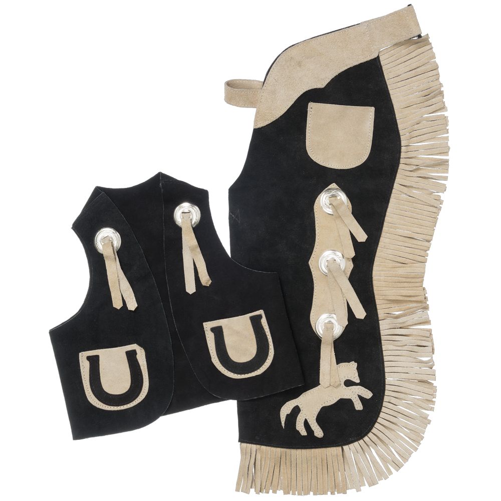 Tough1 Youth Vest & Chap Set with Horses