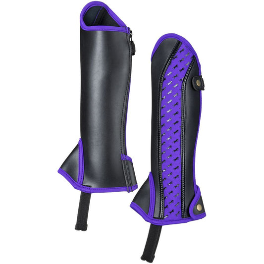 Equitare Kids Half Chaps with Horse Motif