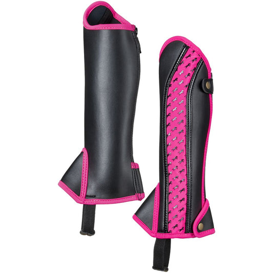 Equitare Kids Half Chaps with Horse Motif