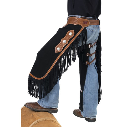 Tough1 Suede Chinks with Basketweave Accents