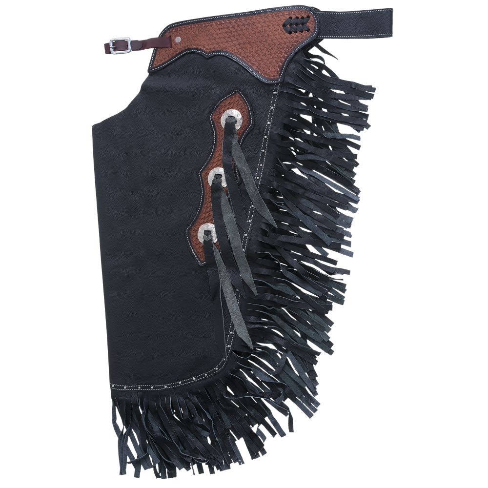 Tough1 Smooth Leather Basketweave Chinks