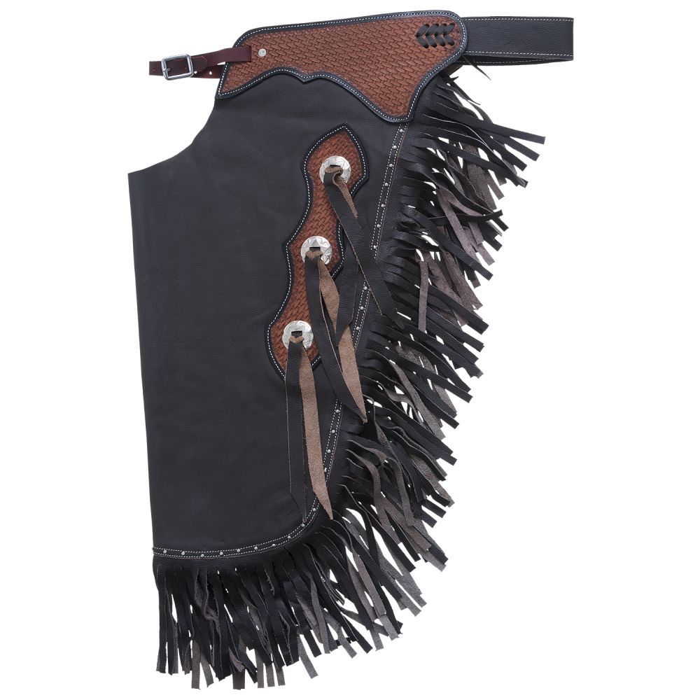 Tough1 Smooth Leather Basketweave Chinks