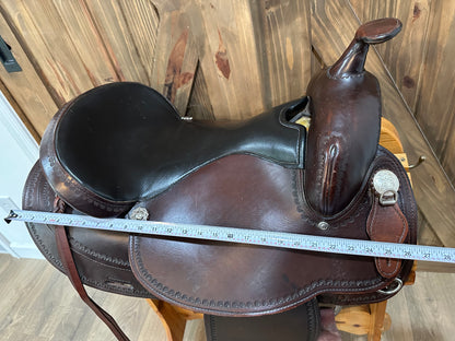 17” Tex Tan Tex-Flex Western Trail Saddle