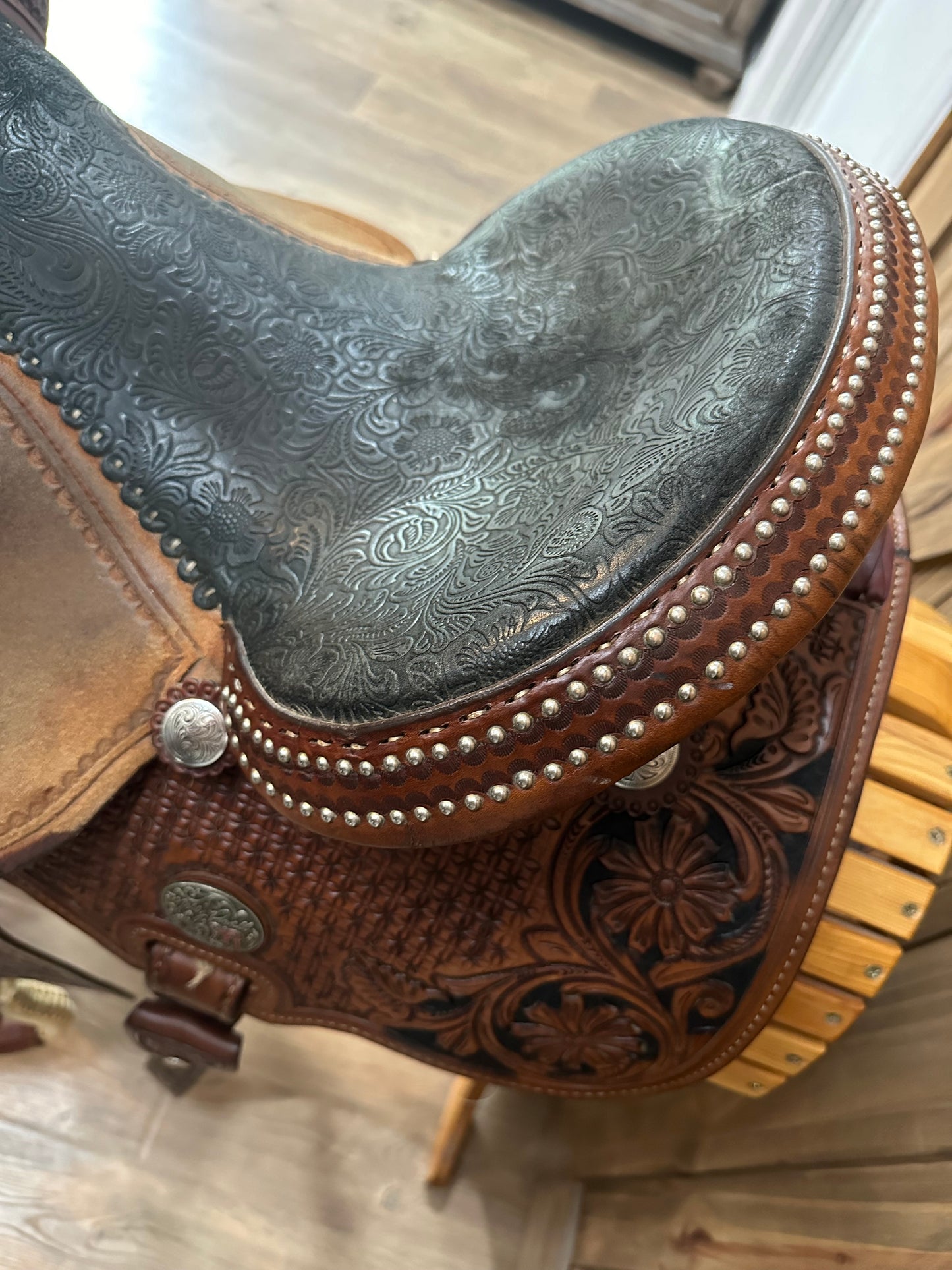 14.5” Reinsman Molly Powell Xtreme Series Barrel Racing Saddle