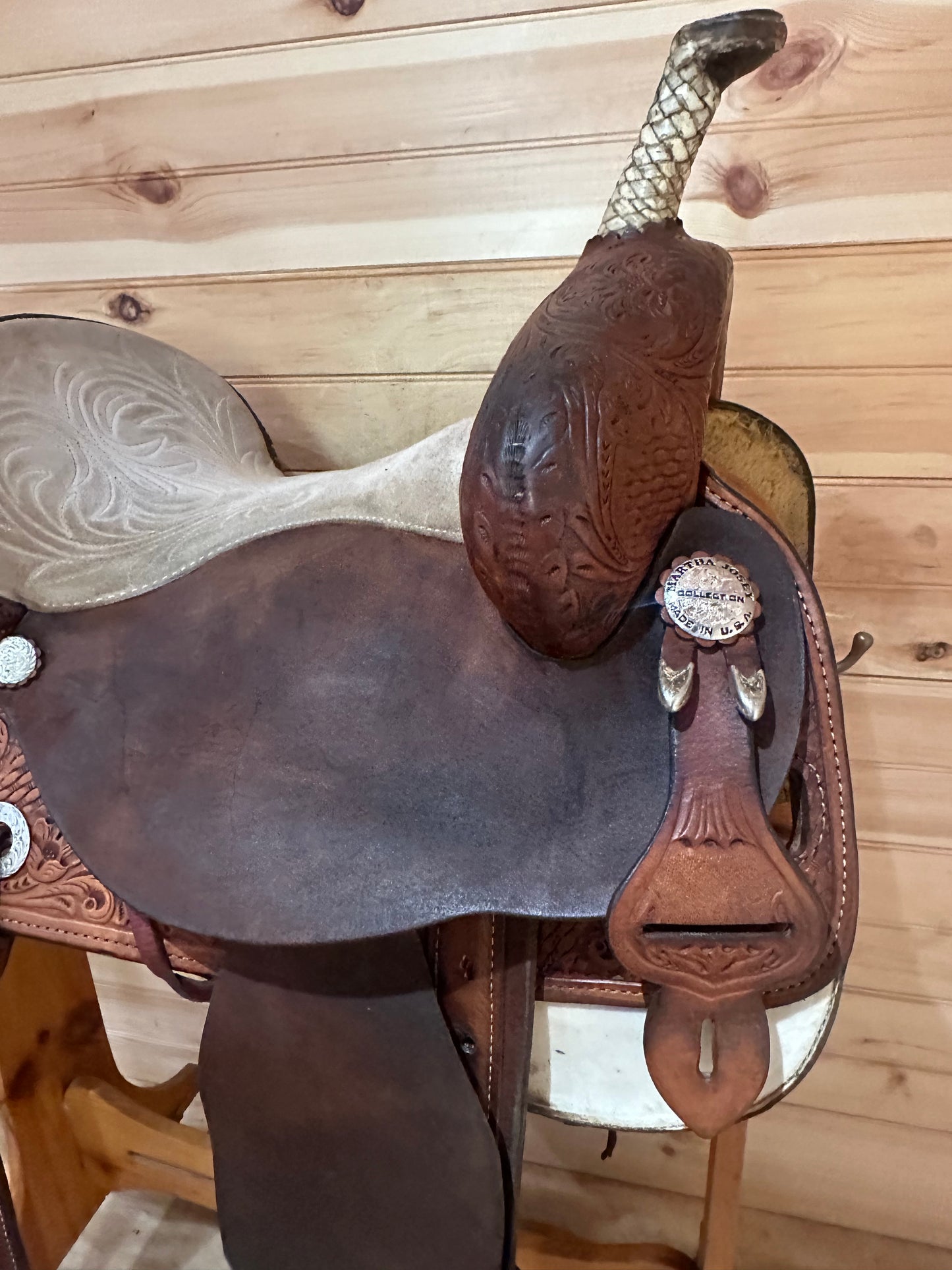 14.5” Circle Y Martha Josey Ultimate Barrel Racing Saddle Model