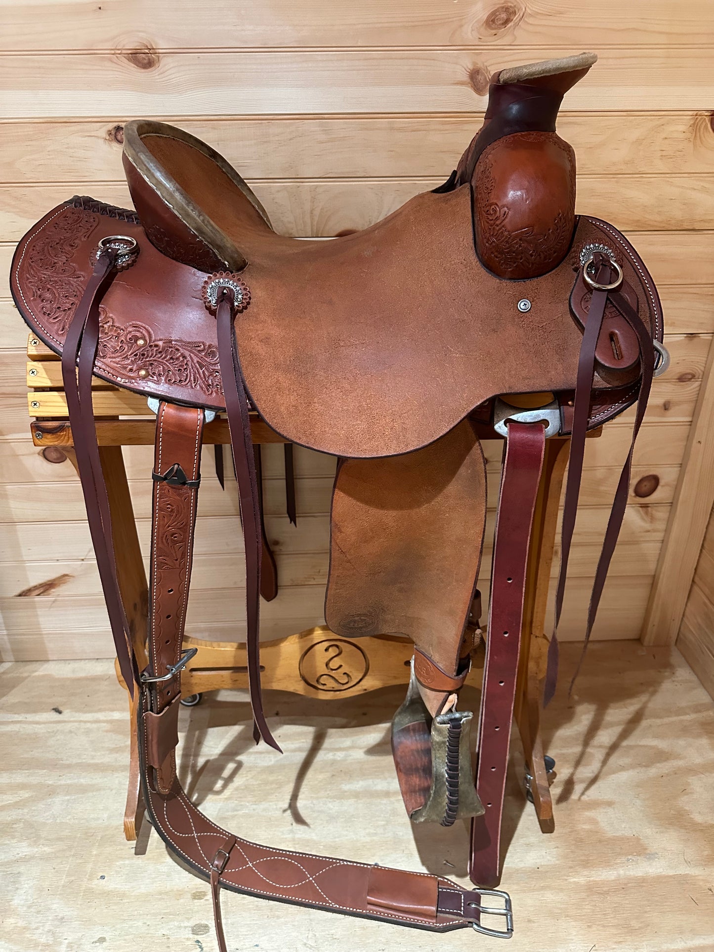 15” Hud Roberts Staci James Ladies Western Ranch Saddle by HR Saddlery