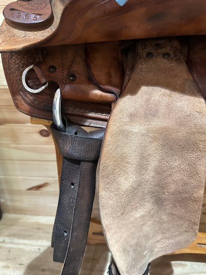 16.5” Genuine Billy Cook Basket Ranch Cutter Western Saddle Model 8965