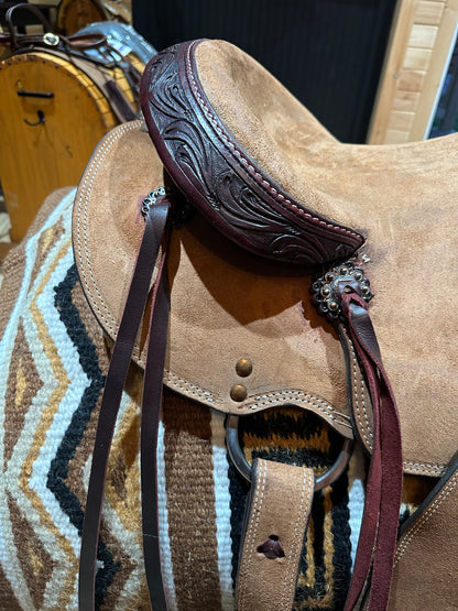 15”, 16” SILVER ROYAL CHANDLER WESTERN ROPING SADDLE MODEL 1035