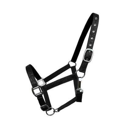 Nylon Glitter Halter with Neoprene Lined Nose and Crown - Avg Horse Size