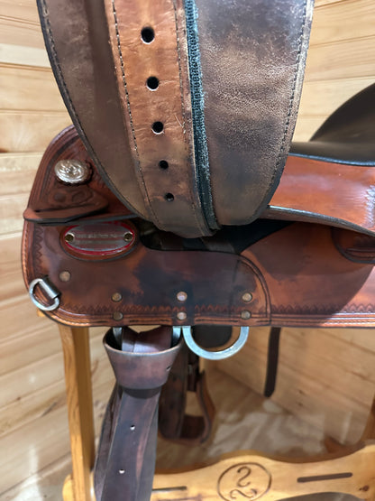 16” Circle Y Topeka Flex-Lite Western Trail Saddle Model 1551
