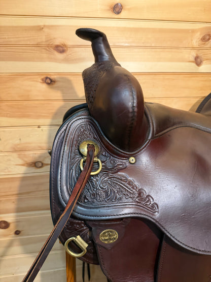 16” Circle Y Carlsbad Flex-Lite Western trail saddle Model 2376