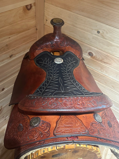 16” Billy Cook Maker Sulphur, OK Roping Western Saddle Model 2093