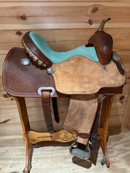 14.5” SRS Saddlery Paul Taylor Barrel Racing Saddle