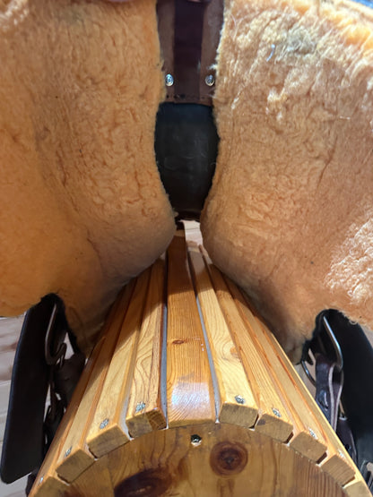 15” Stagecoach West Trail Classic Square Western Saddle Circle Y Model 110 (2024 Year)