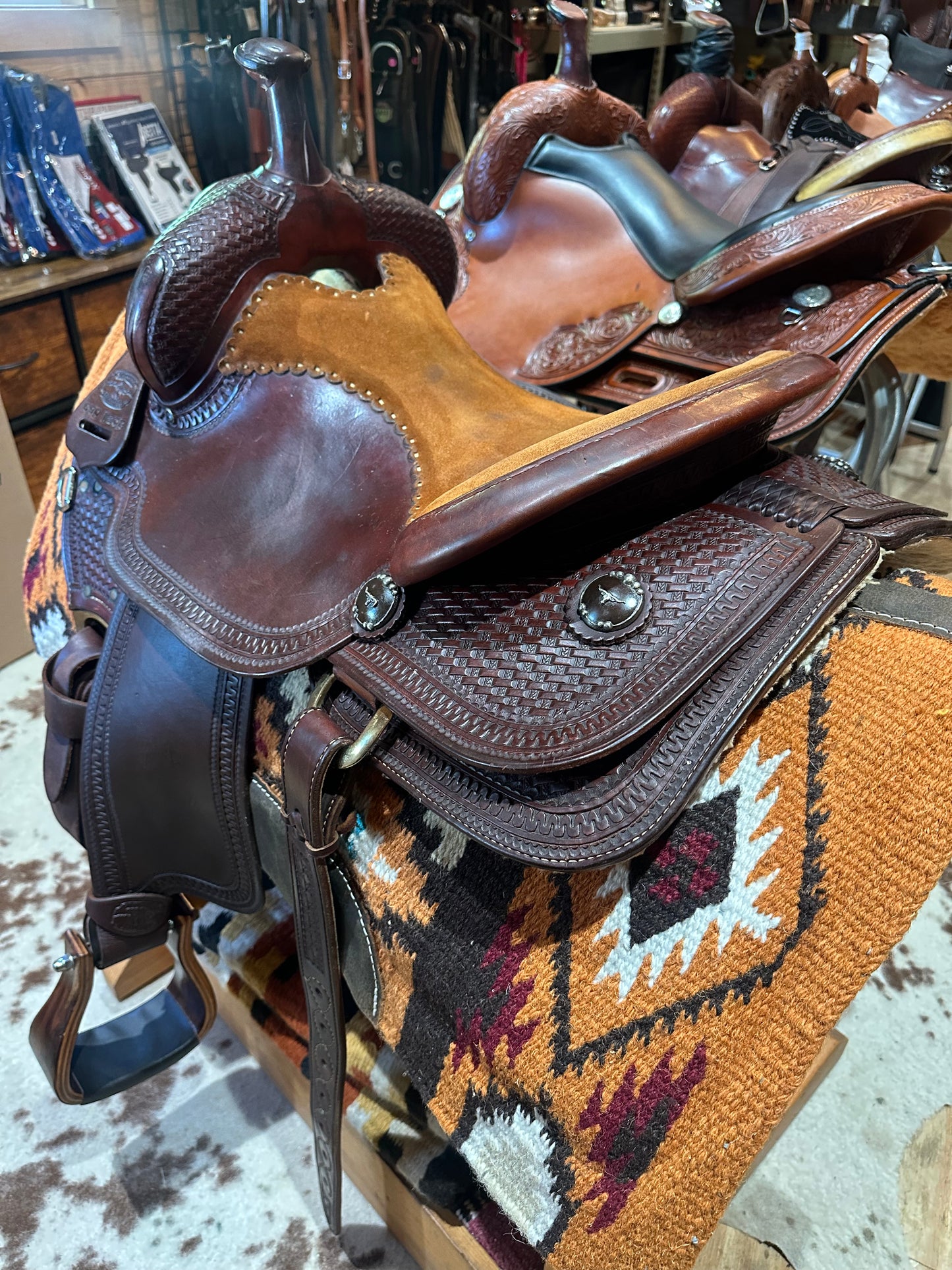 15.5” McCall Cowhorse Western Saddle Model 690 1203