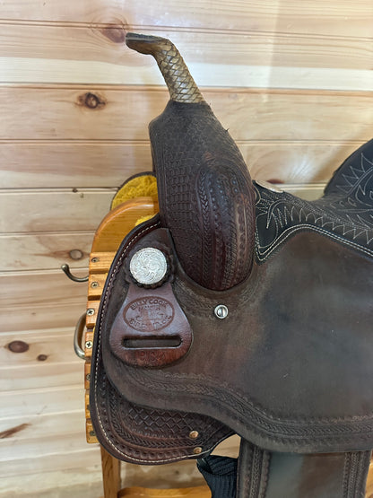 15” Billy Cook Maker Half Breed Waffle Barrel Racing Saddle Model 1907 Sulphur OK