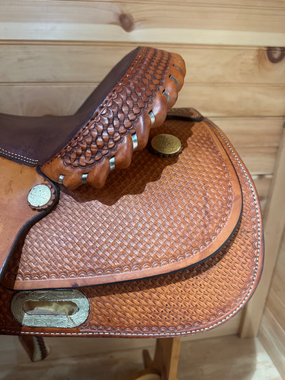 15.5” Billy Cook Maker Reiner Western Saddle Model 1605