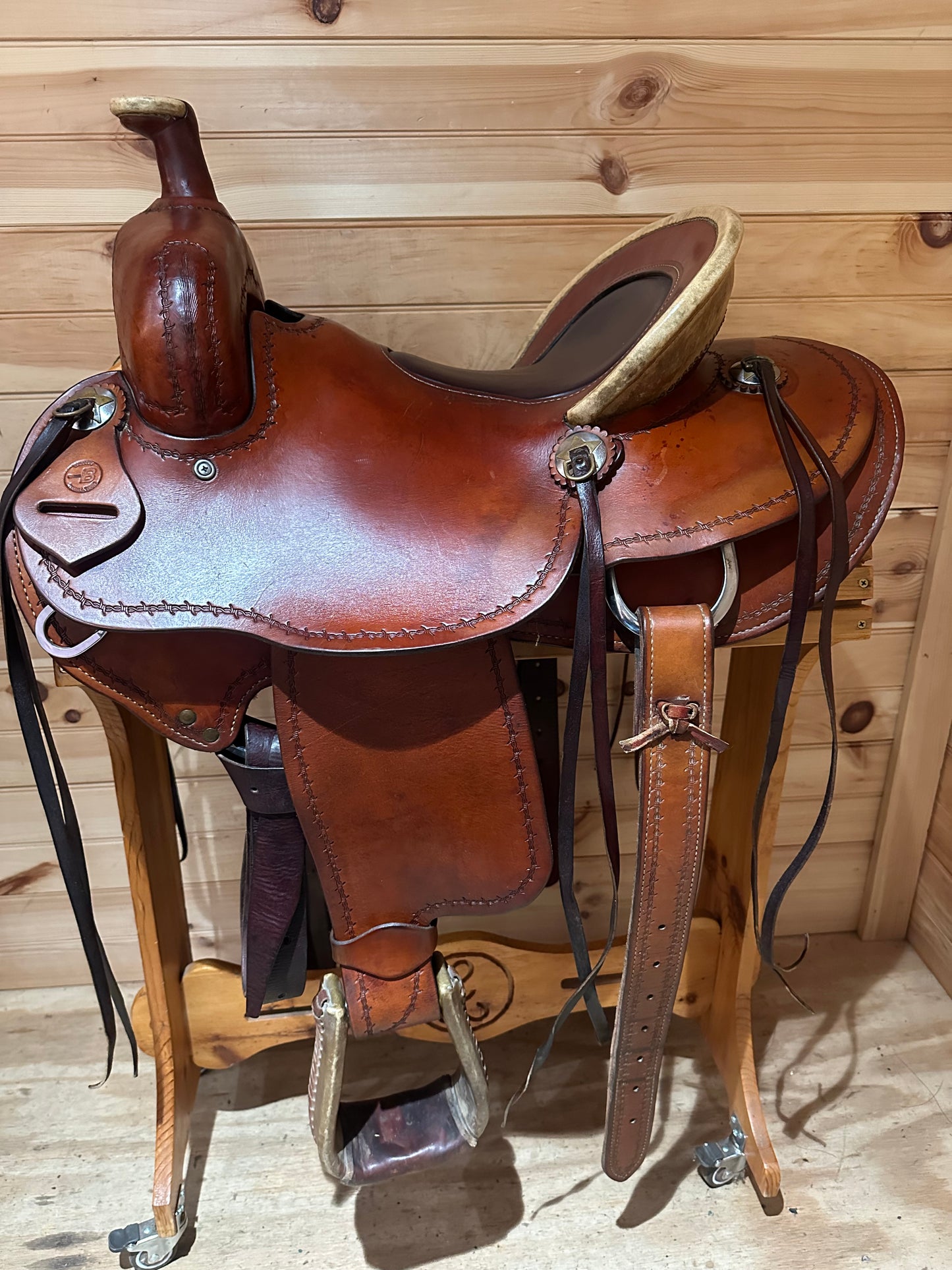 15” Bar B Western Ranch Roper Western Saddle