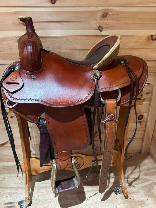 15” Bar B Western Ranch Roper Western Saddle