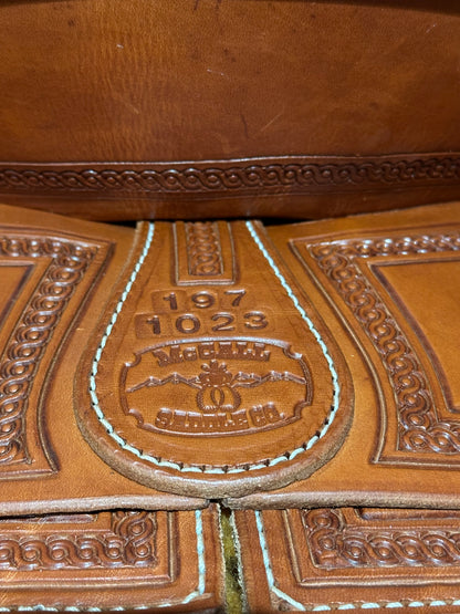 15.5” McCall Lady Pendleton All Around Western Ranch Saddle Model 197 1023