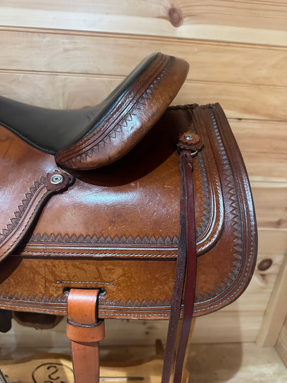15” Circle Y Topeka Flex-Lite Western Trail Saddle Model 1551