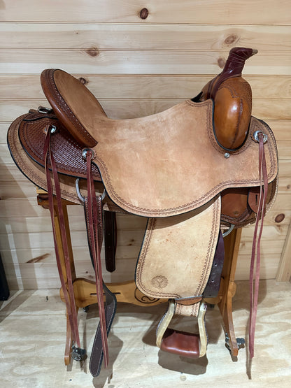 18” Circle Y Crossfire Ranch Hardseat Western Saddle Model 1123