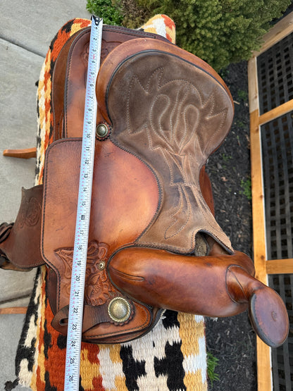 15” Crates Saddlery Western Trail Saddle Model 2133