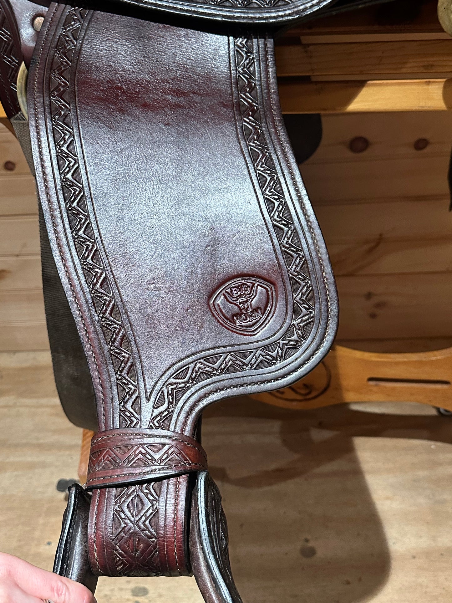 18” Big Horn Sil-Cush Flex Endurance trail saddle Model 1685.8