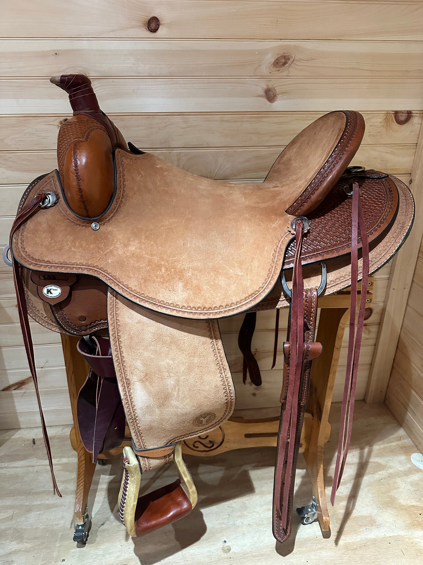 18” Circle Y Crossfire Ranch Hardseat Western Saddle Model 1123