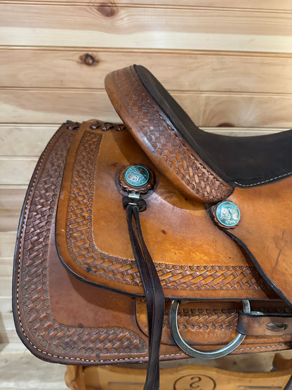 16” Nathan Lamb Roper Western Saddle Model 1601