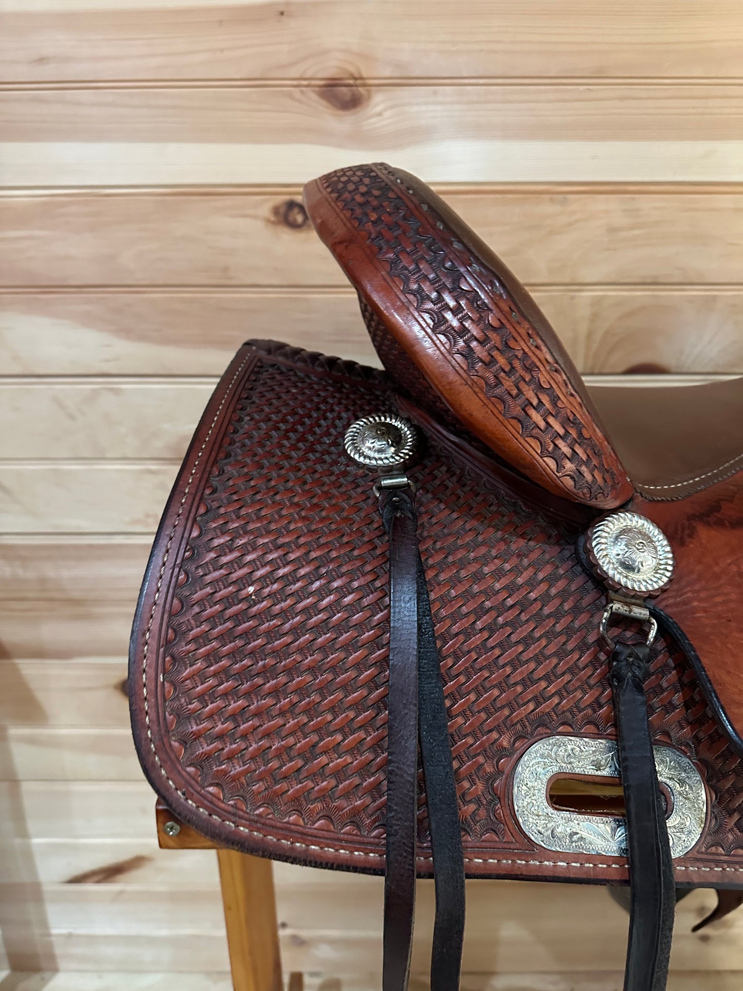 16” Billy Cook Maker Sulphur,OK Western Trail Saddle Model 1536