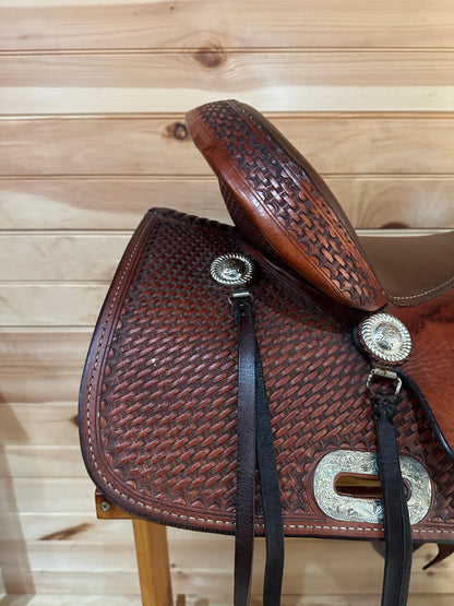 16” Billy Cook Maker Sulphur,OK Western Trail Saddle Model 1536
