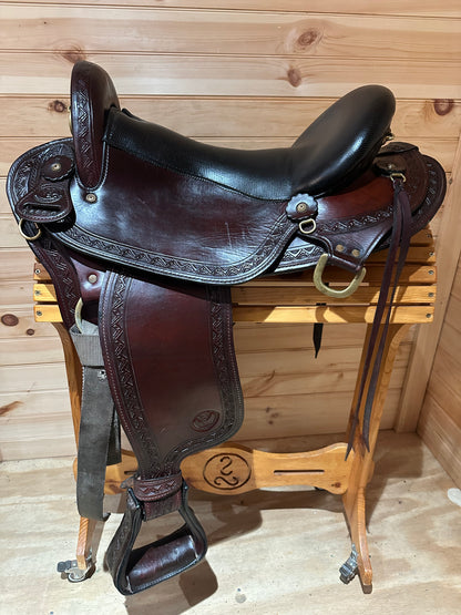 18” Big Horn Sil-Cush Flex Endurance trail saddle Model 1685.8